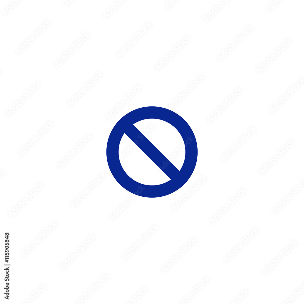 Forbidden sign isolated Forbidden sign isolated