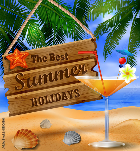 tropical vector background