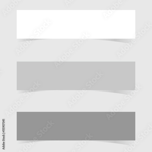 banner set empty and blank art illustration