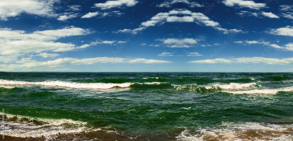beach in sunset time