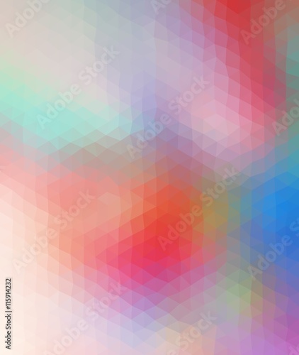 Wallpaper Mural Motley colored polygonal illustration consist of triangles Torontodigital.ca