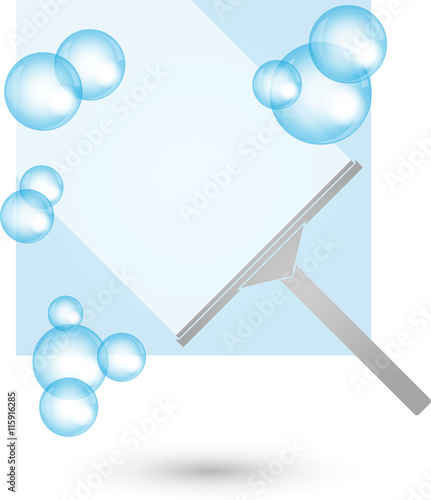 Fenster putzen, Logo, Reinigung, Reinigungsfirma