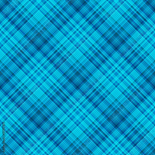 Checkered seamless blue pattern. Abstract symmetrical background. Vector eps10