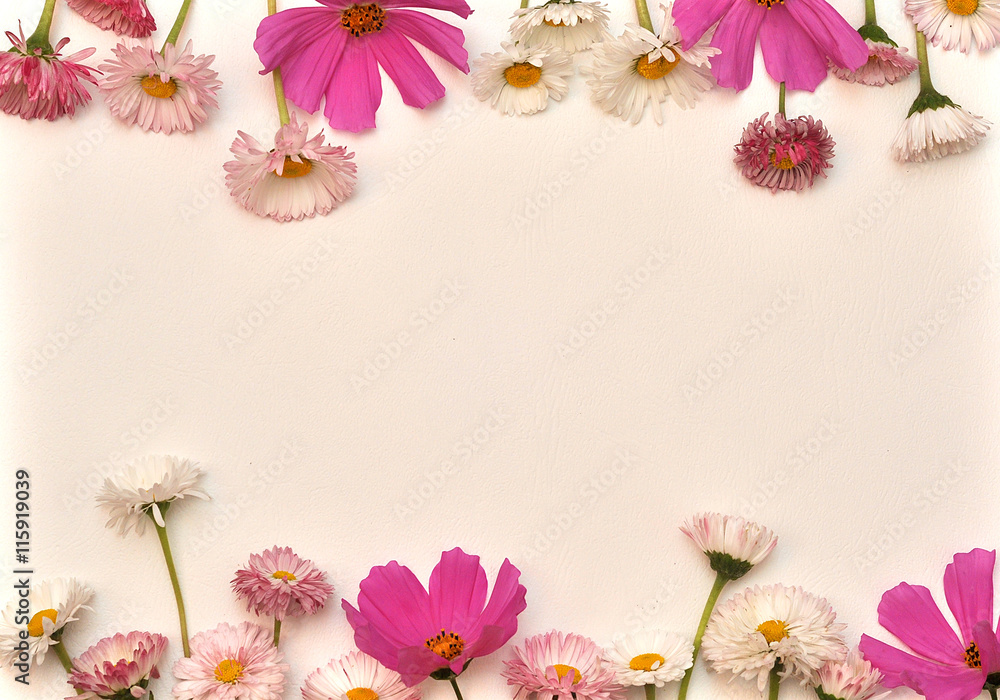 Fototapeta premium Frame of flowers