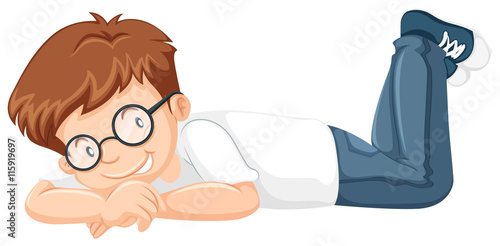 Little boy with blue jeans