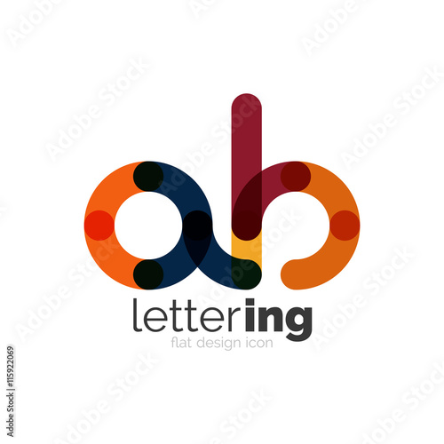 Letter logo business icon