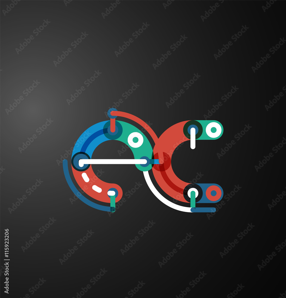 Company branding logo of initial letters Company branding logo of initial letters