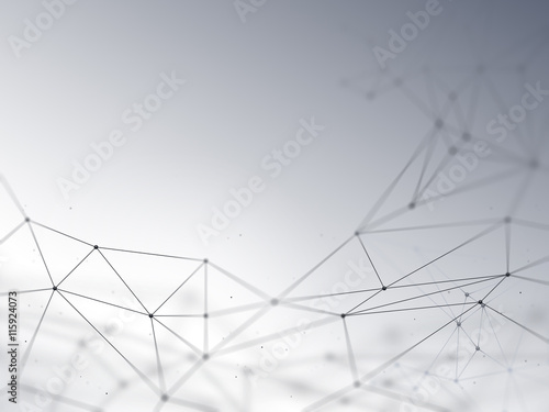 Abstract polygonal space. Futuristic background.