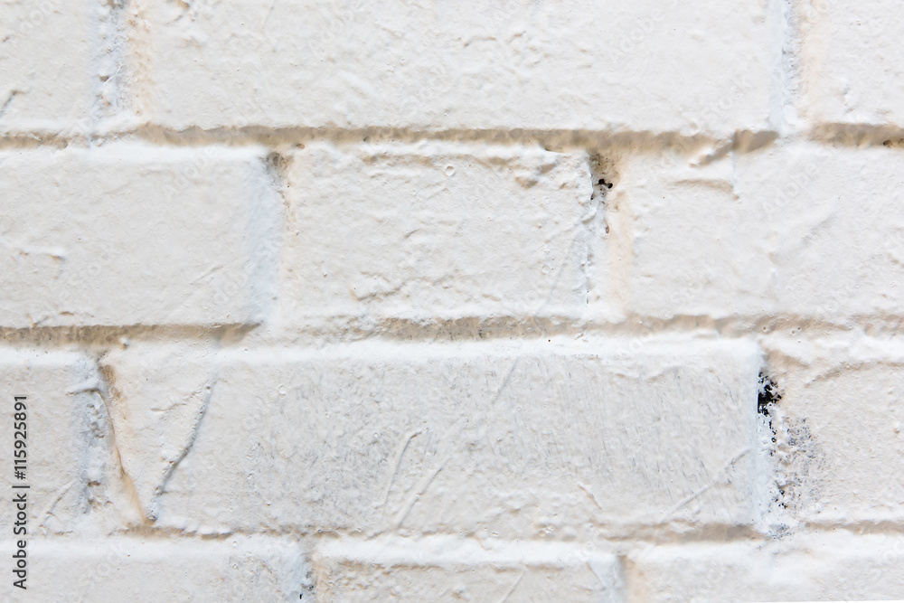 White brick wall texture