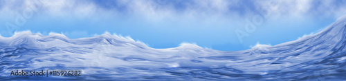 beautiful ocean wave as a background
