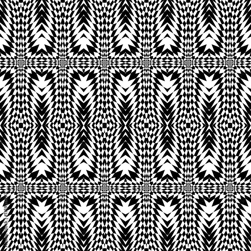 Design seamless monochrome geometric pattern Design seamless monochrome geometric pattern