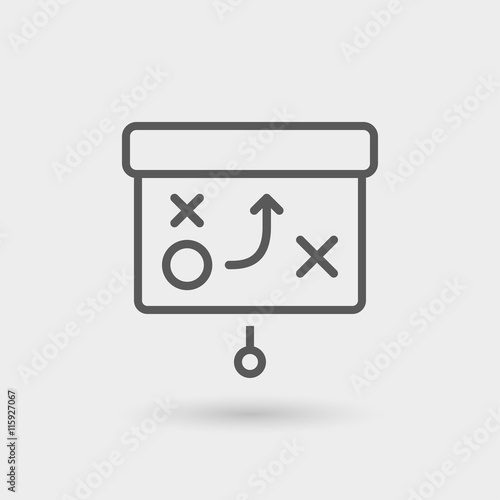 tactics thin line icon