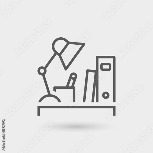 workplace thin line icon