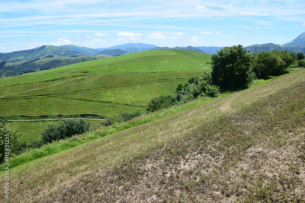 Baskische Hügellandschaft