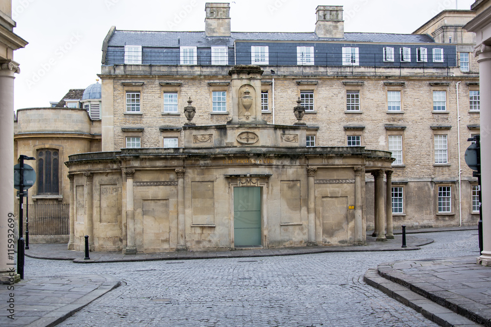The Cross Bath Spa building. Spa in the centre of the UNESCO World