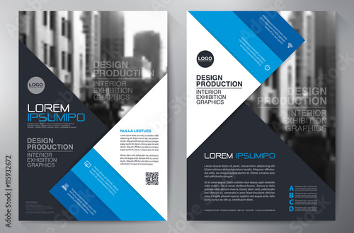 Business brochure flyer design a4 template