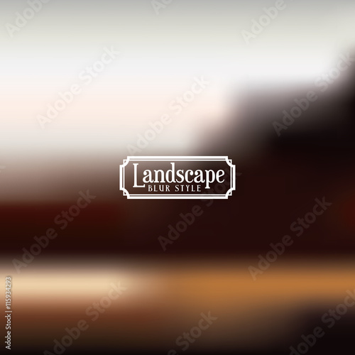 landscape frame with blur background isolated icon design, vector illustration graphic 