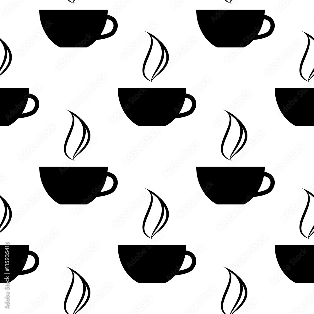cups of coffee pattern cups of coffee pattern