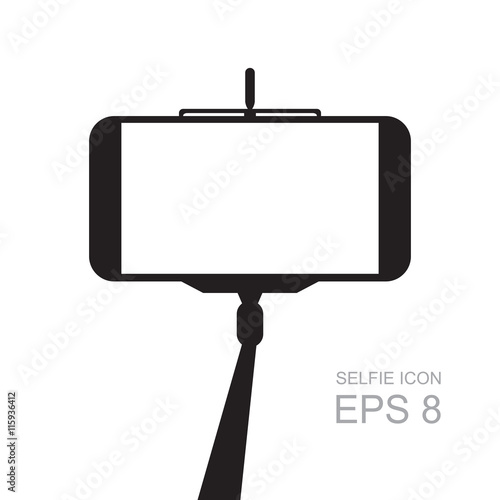 Monopod selfie icon.