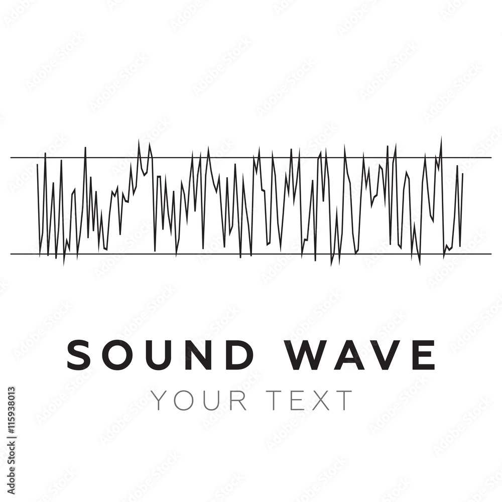 Abstract equalizer. Sound Wave
