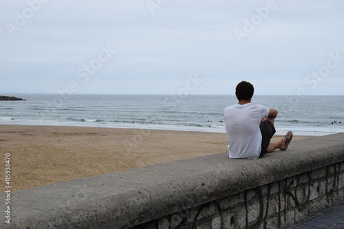 Einsam am Strand