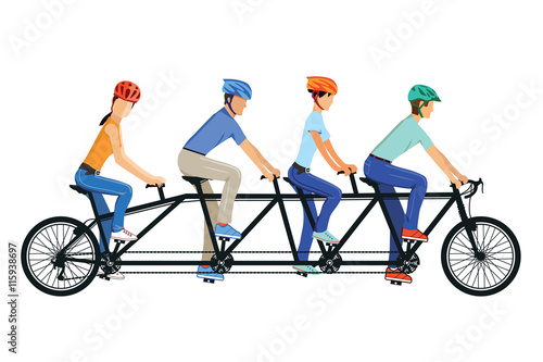 Tandem Radfahren