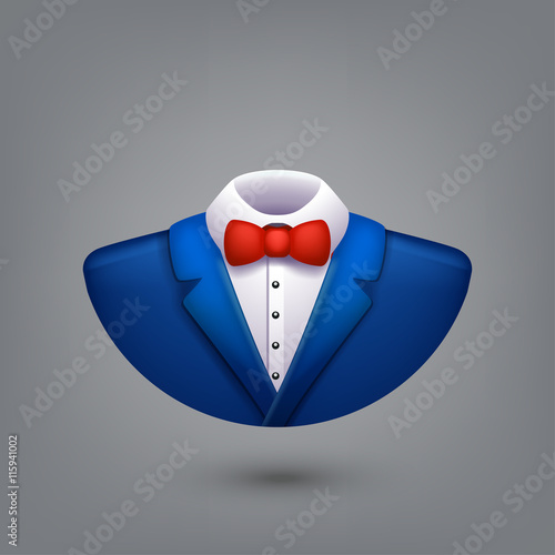 blue tuxedo symbol