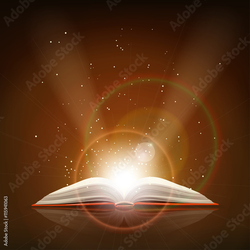 open magic book