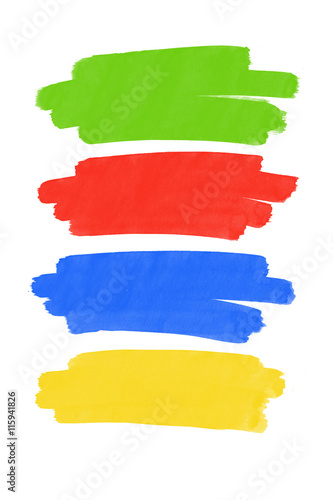 Bunte Pinselstriche