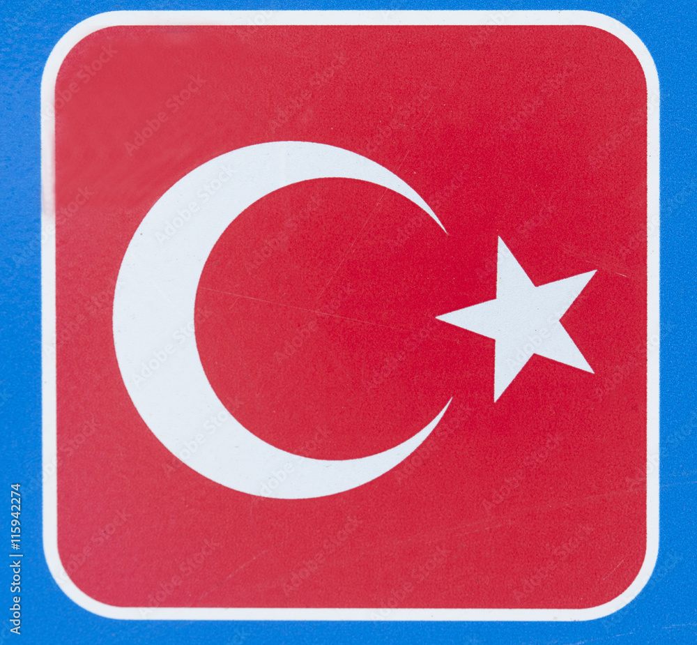 Obraz premium Türkische Nationalflagge