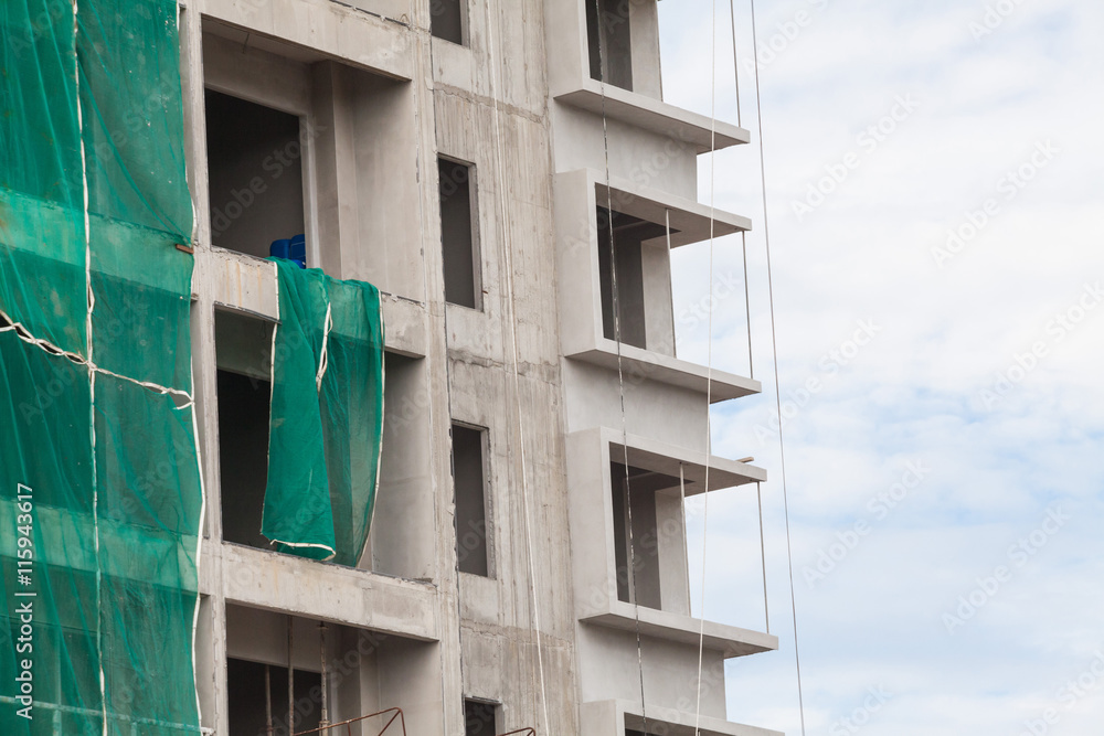 custom made wallpaper toronto digitalConstruction site view of crane, lift, metal beam, brick, metal ladder and concrete