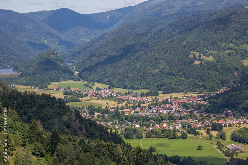Fototapeta premium Village d'Alsace
