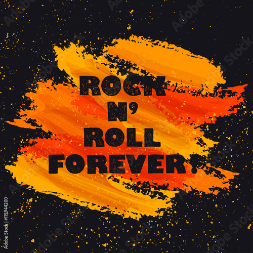 Colorful orange careless strokes grunge paint