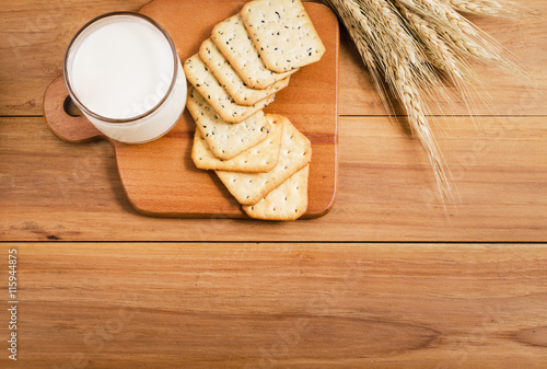 milk and biscuit photo