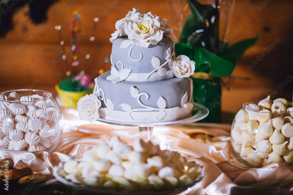 Fototapeta premium Dessert table for a wedding party