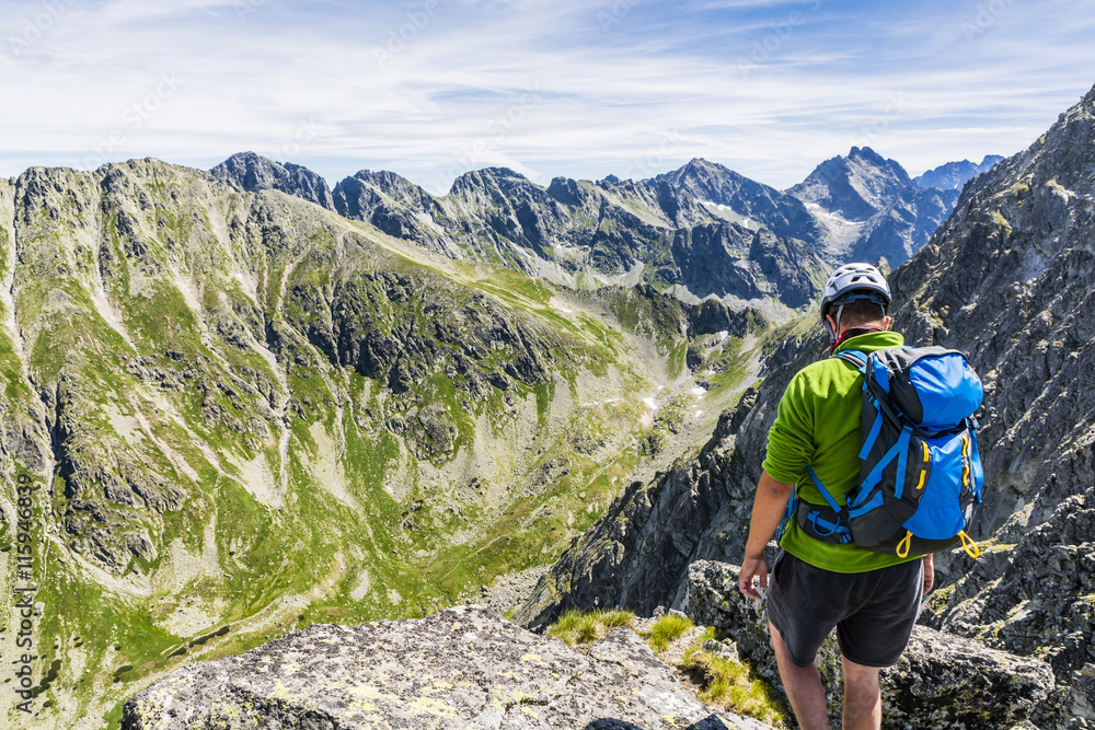 Mountaineer and mountain views. Mountaineer and mountain views.