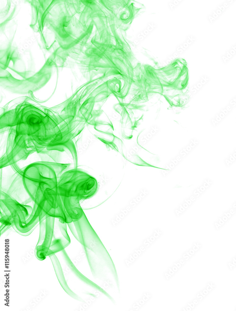 Obraz premium Abstract smoke moves on a black background