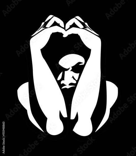 Man covering his head with both hand, for madness, crazy concept
