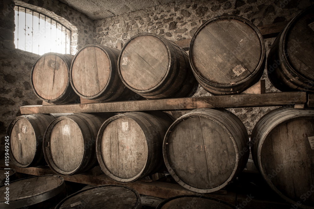 Wine barrels