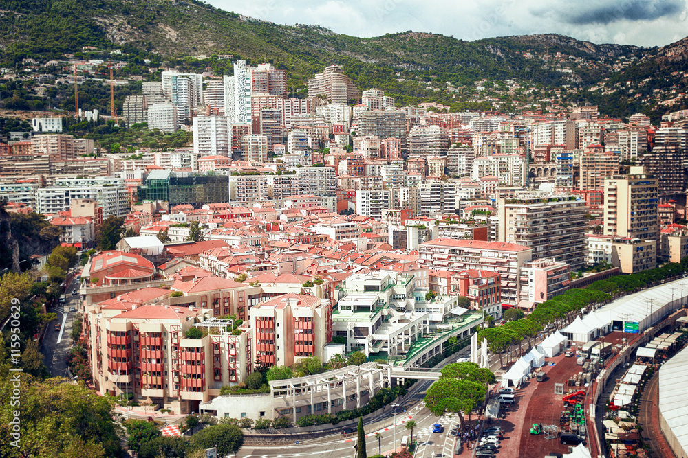 Naklejka premium General view of Monte Carlo in Monaco
