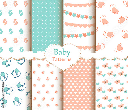 Baby patterns set © fanfan30