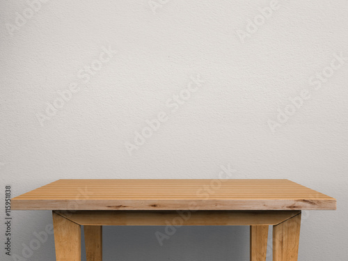 empty wooden table