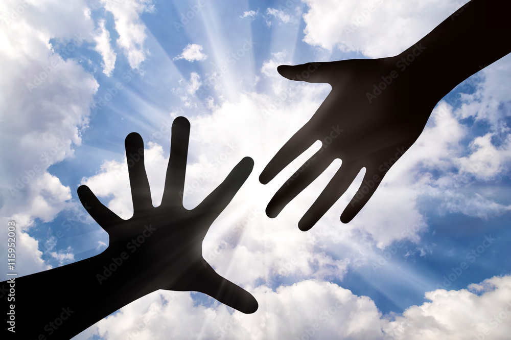 Helping Hand reaches for the supplicant. Helping Hand reaches for the supplicant.