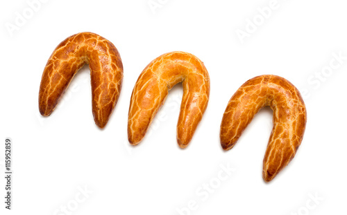 Fresh Bagels Isolated on a White Background photo