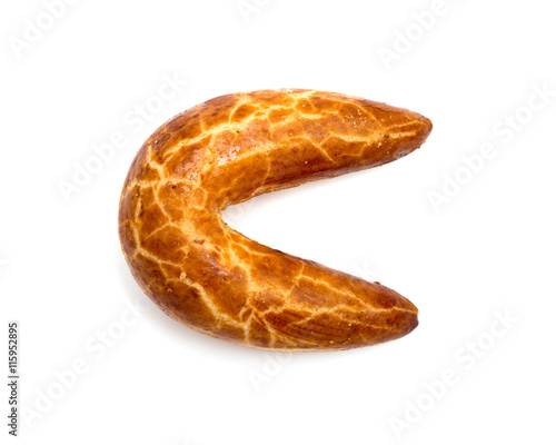 Photography Fresh Bagel Isolated on a White Background