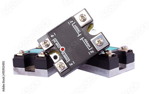 Solid-State relay isolated on white background