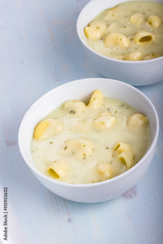 Chicken soup with noodles. Chicken soup with noodles.
