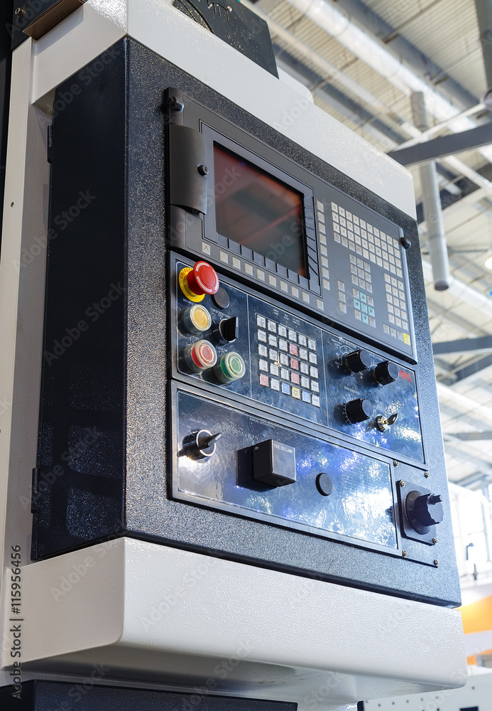 Manual control panel for CNC system with electronic hand wheels. Manual control panel for CNC system with electronic hand wheels.