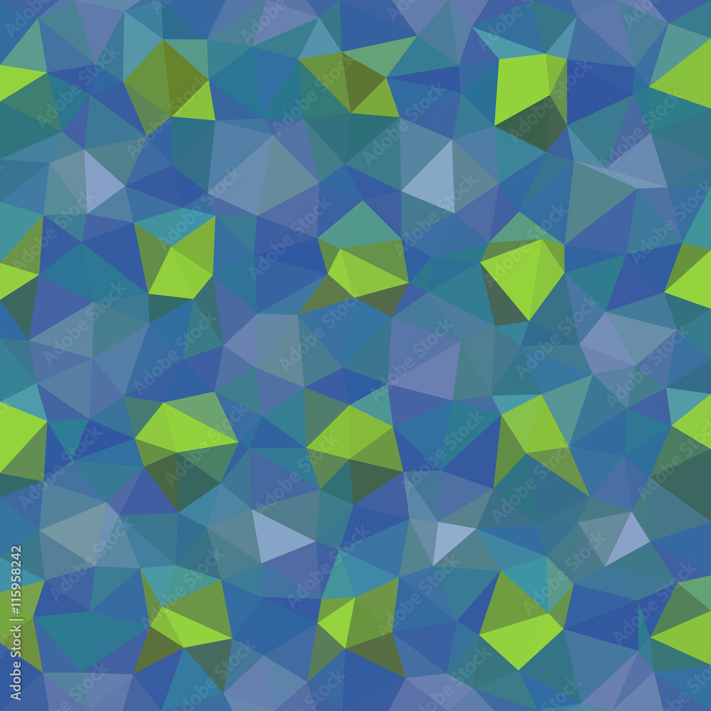 Kaleidoscopic low poly triangle style vector mosaic background Kaleidoscopic low poly triangle style vector mosaic background