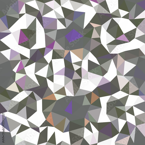 Kaleidoscopic low poly triangle style vector mosaic background